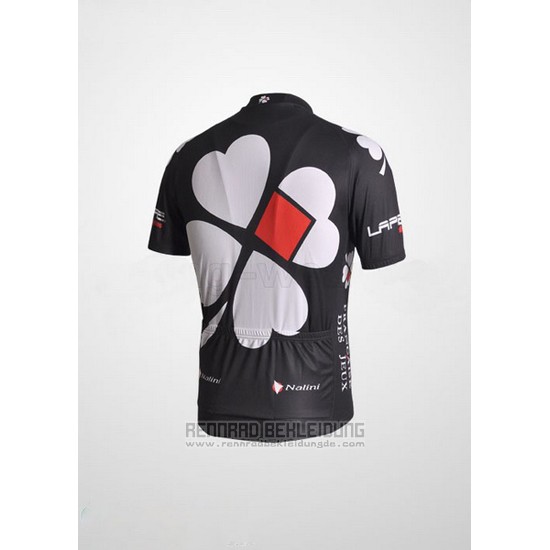 2010 Fahrradbekleidung FDJ Wei und Shwarz Trikot Kurzarm und Tragerhose